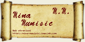 Mina Munišić vizit kartica